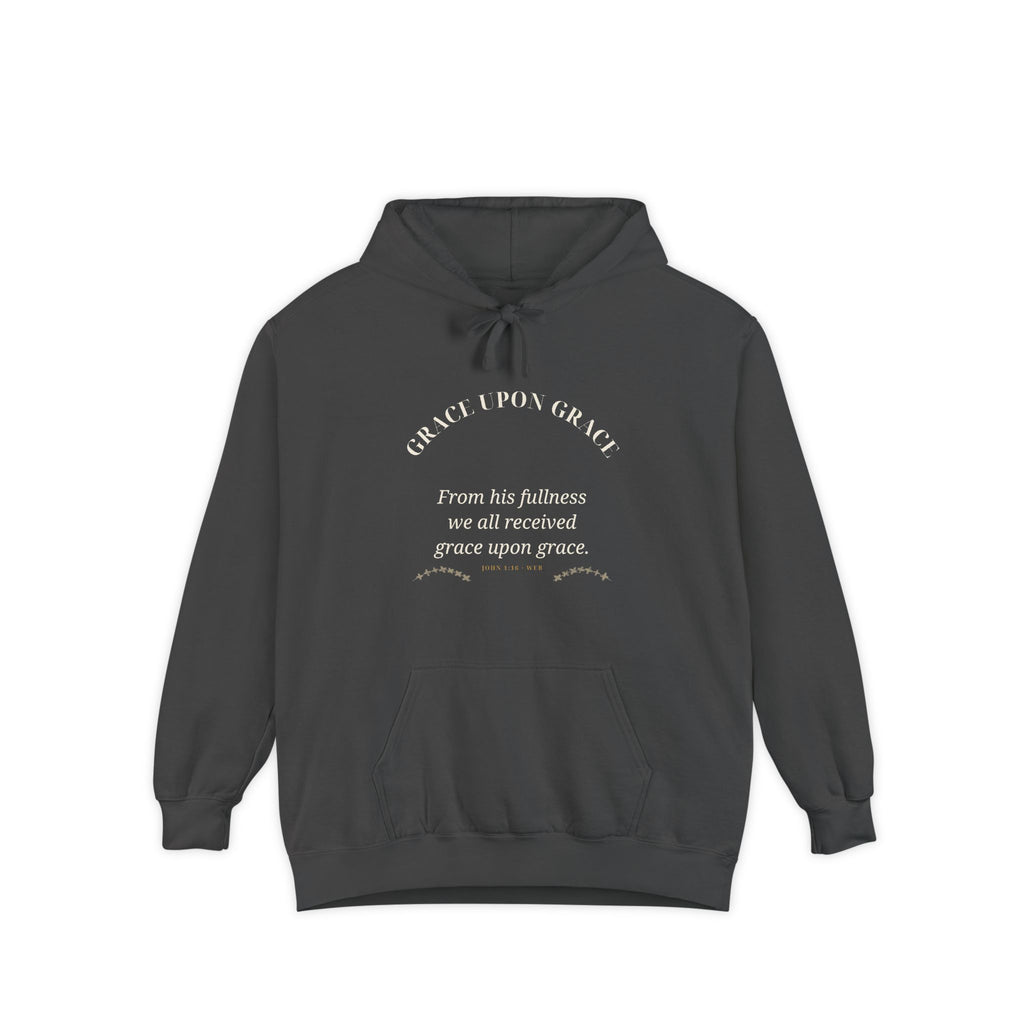 Grace Upon Grace Hoodie — faith apparel by Talitha Thread Co.
