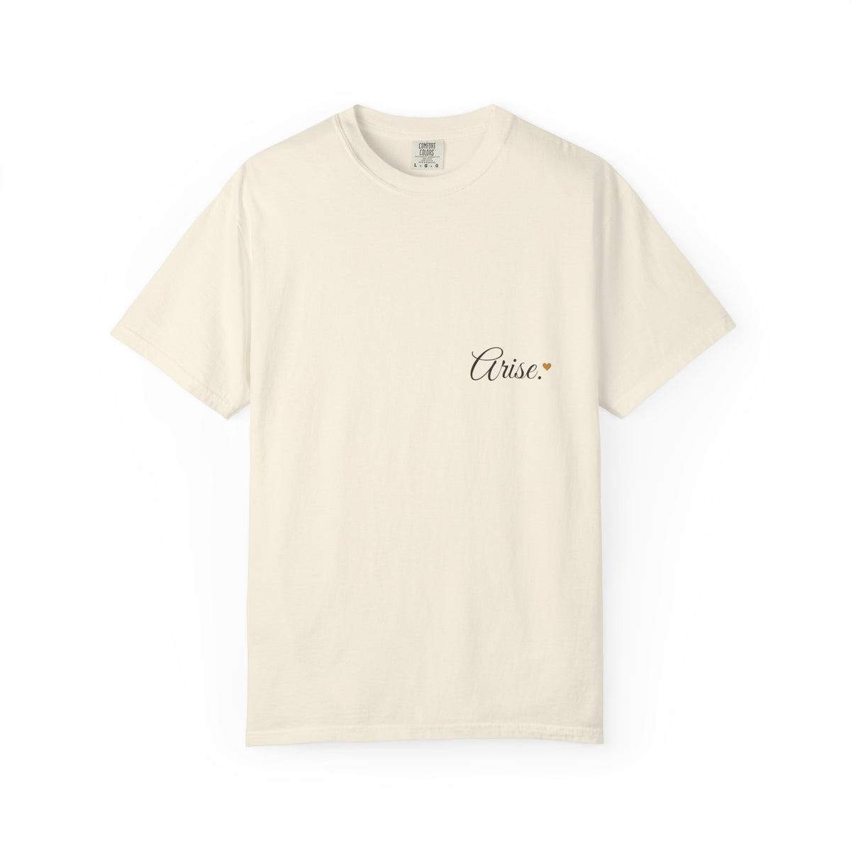 Arise. Combo Tee (Back Print + Chest Hit) — Talitha Thread Co.
