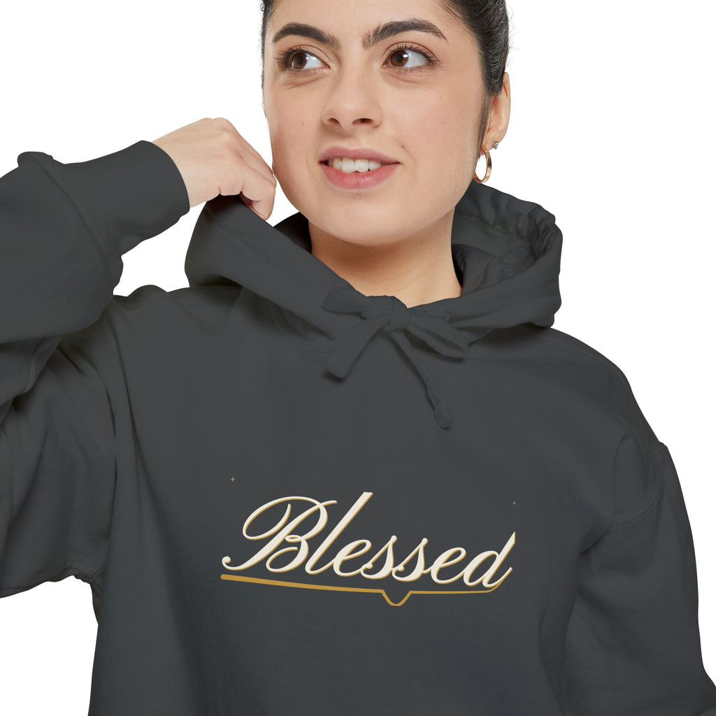 Blessed — Copperplate Hand Hoodie — faith apparel by Talitha Thread Co.