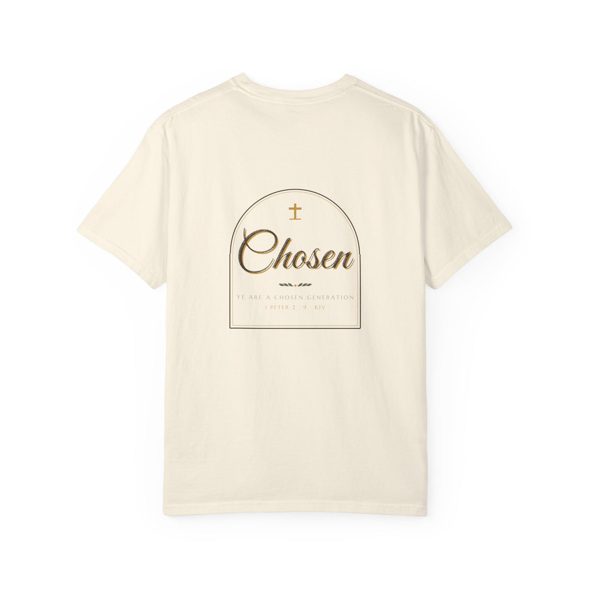Chosen Combo Tee (Back Print + Chest Hit) — Talitha Thread Co.