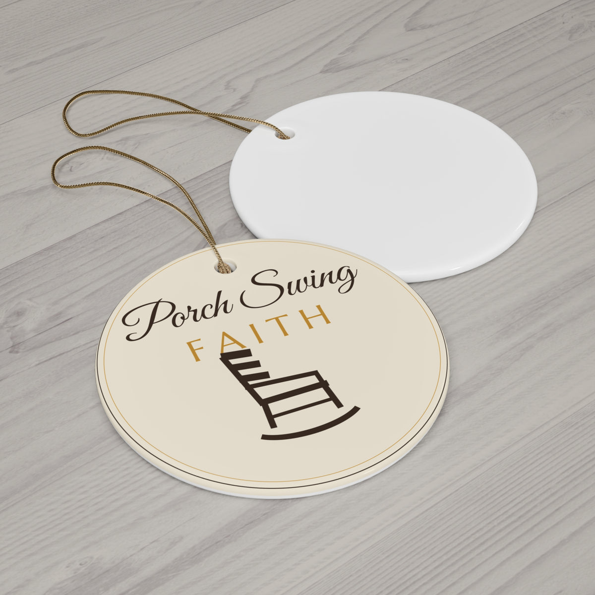 Porch Swing Faith Ornament