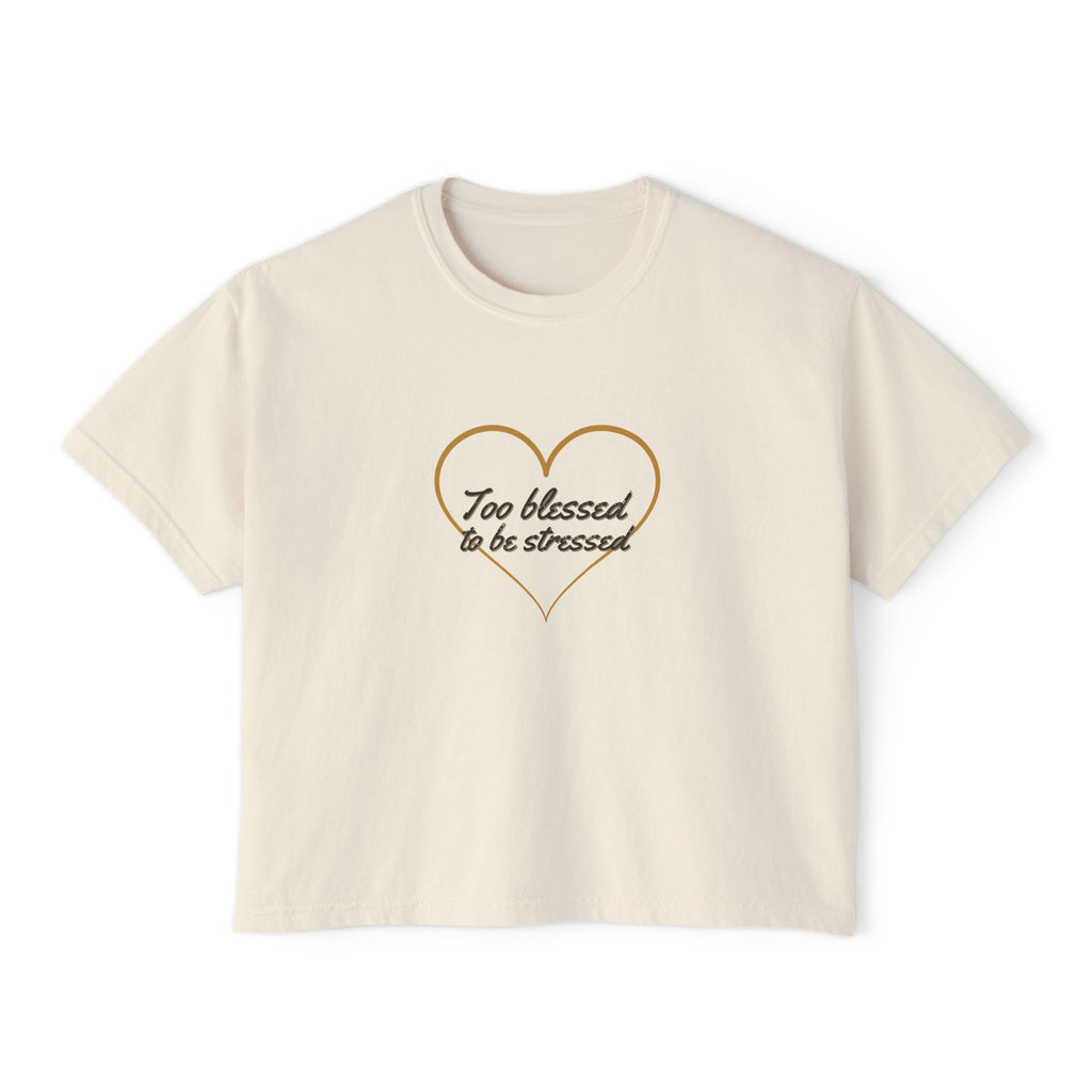 Heart Script Women's Boxy Tee — Talitha Thread Co.