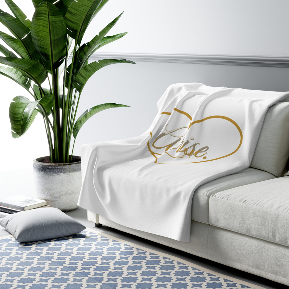 Arise. Sherpa Fleece Blanket