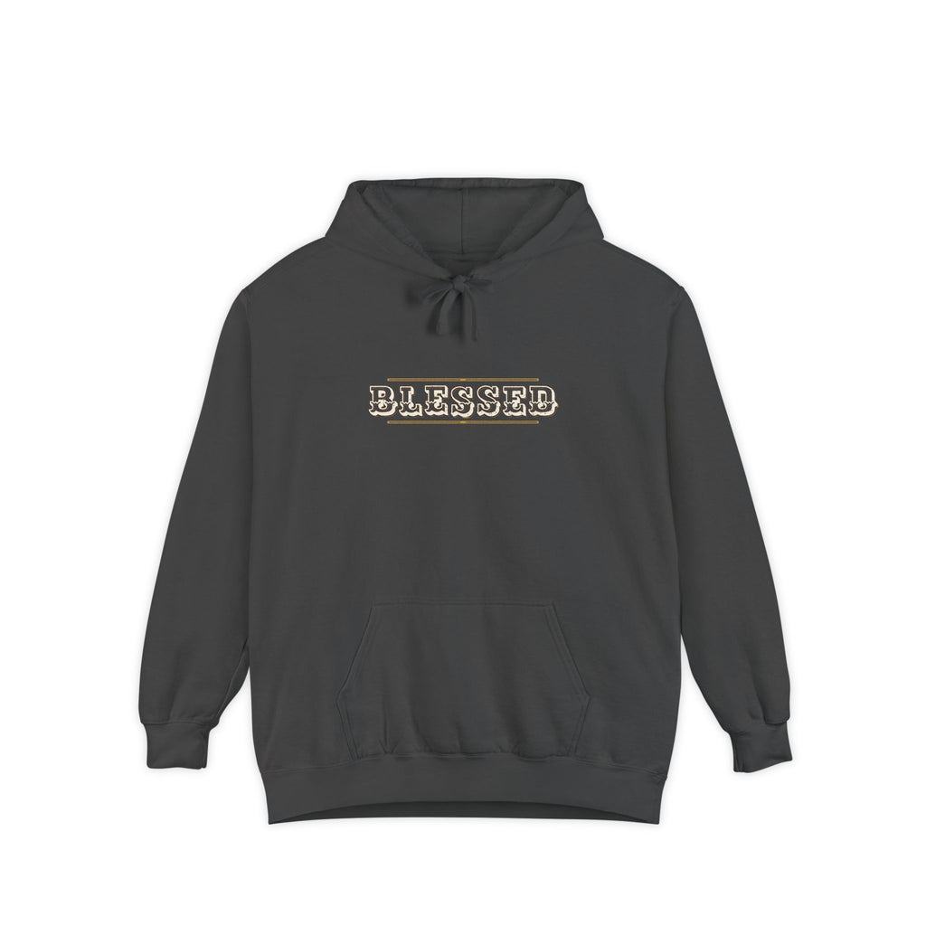 Blessed — Engraved Tuscan Caps Hoodie — faith apparel by Talitha Thread Co.