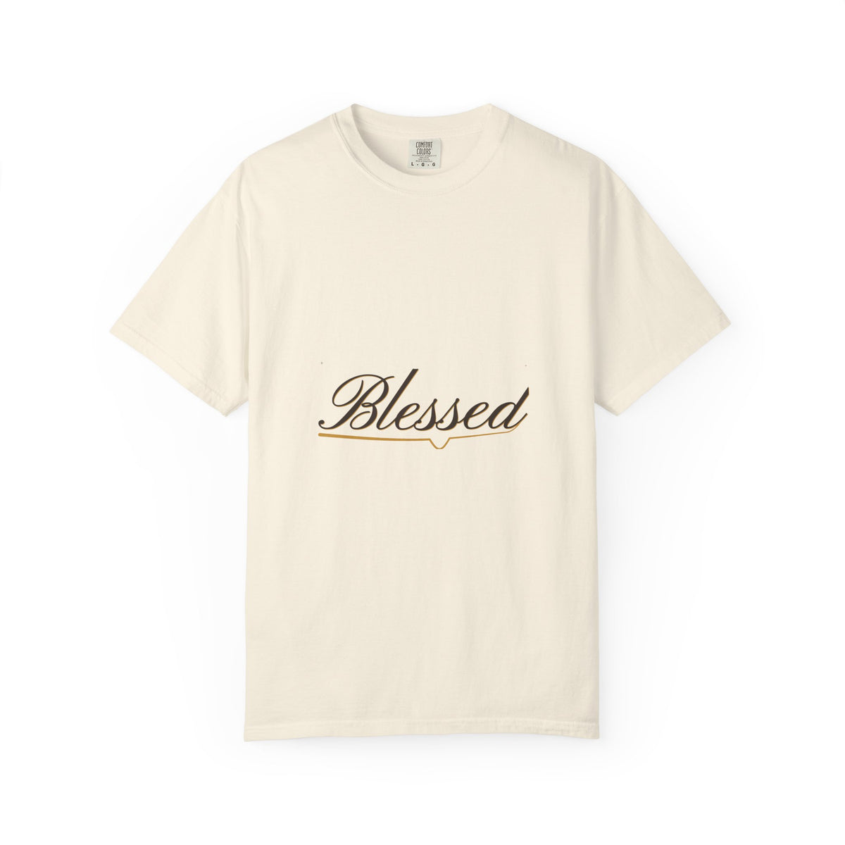 Blessed — Copperplate Hand Tee — Talitha Thread Co.