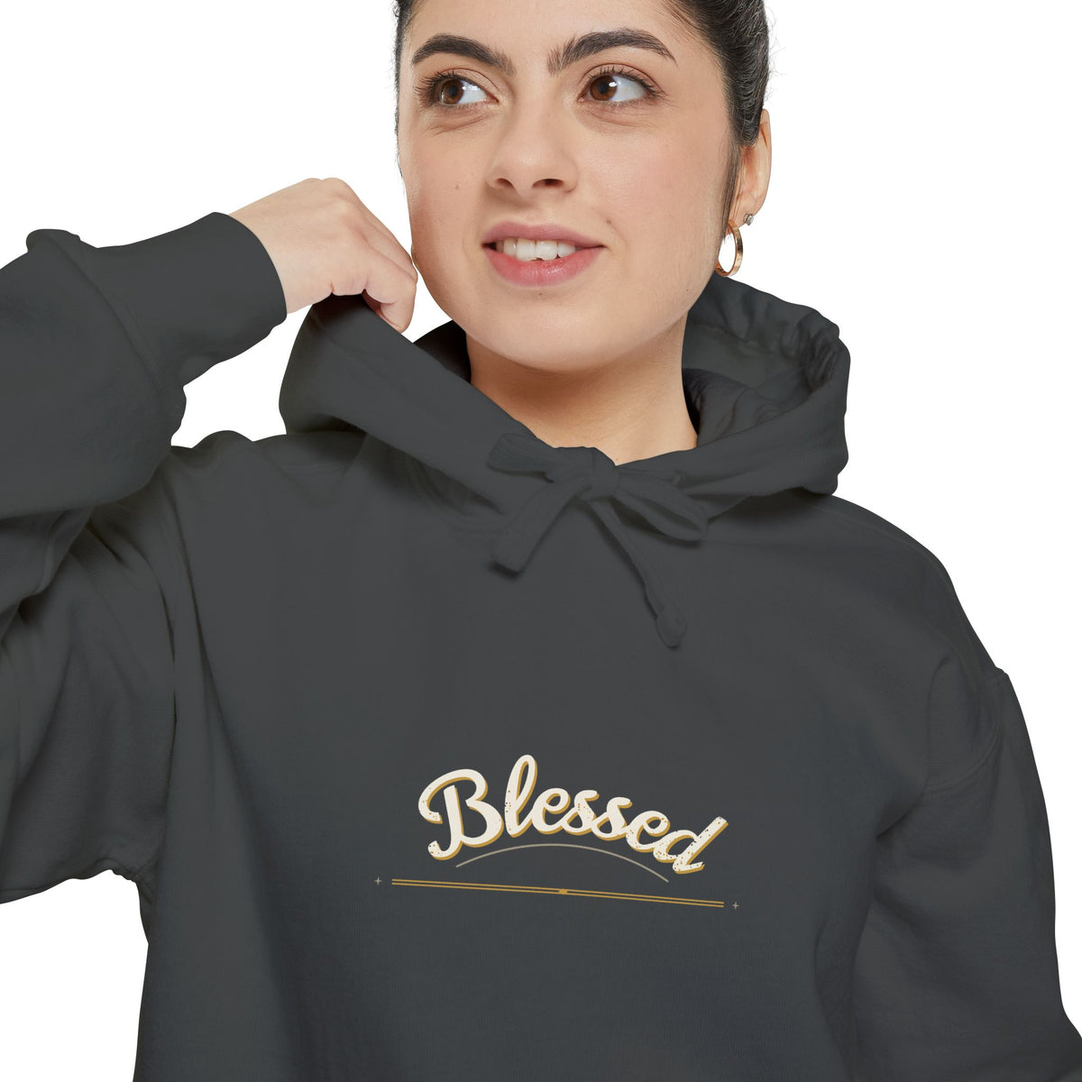 Blessed — Arched Hand Hoodie — faith apparel by Talitha Thread Co.