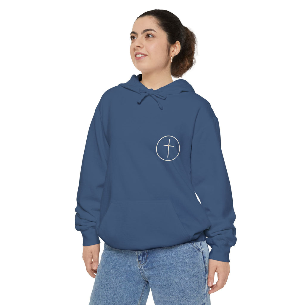 Line Cross Hoodie — faith apparel by Talitha Thread Co.