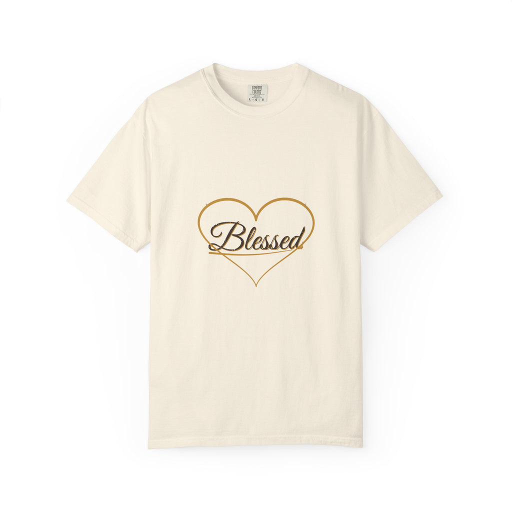 Blessed — Heart Script Tee — Talitha Thread Co.