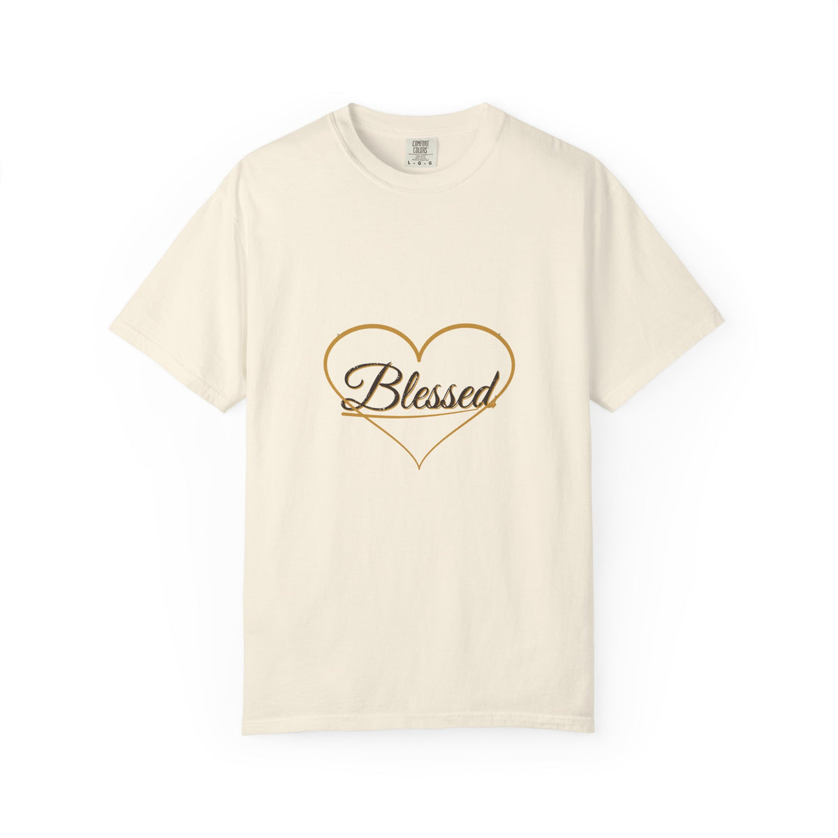 Blessed — Heart Script Tee — Talitha Thread Co.