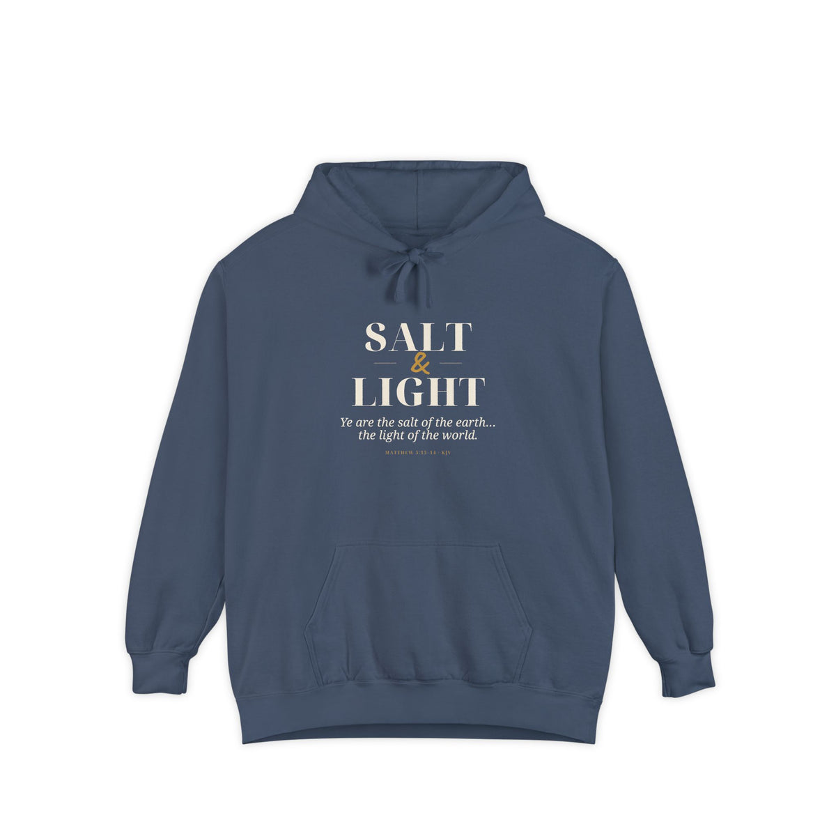 Salt & Light Hoodie — faith apparel by Talitha Thread Co.