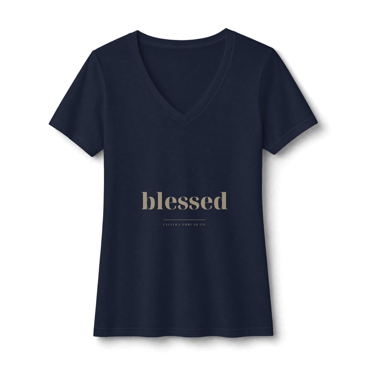 Blessed V-Neck Tee — Talitha Thread Co.