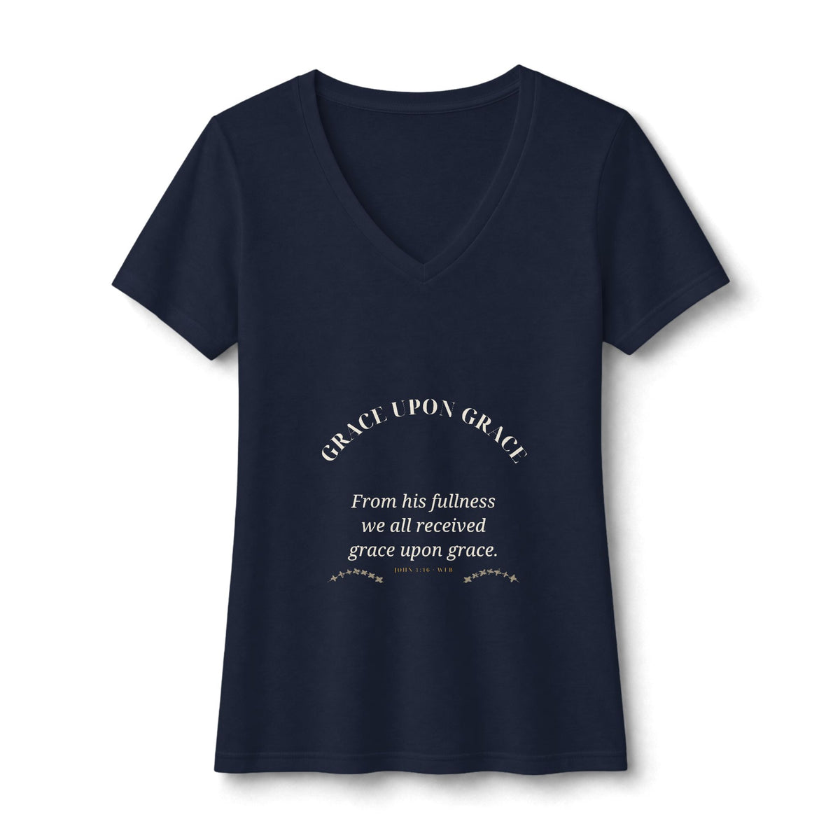 Grace Upon Grace V-Neck Tee — Talitha Thread Co.