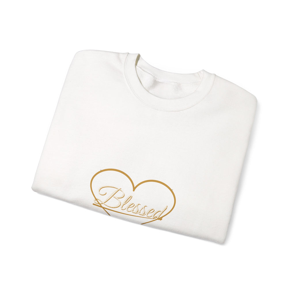 Blessed Heart Script Crewneck Sweatshirt
