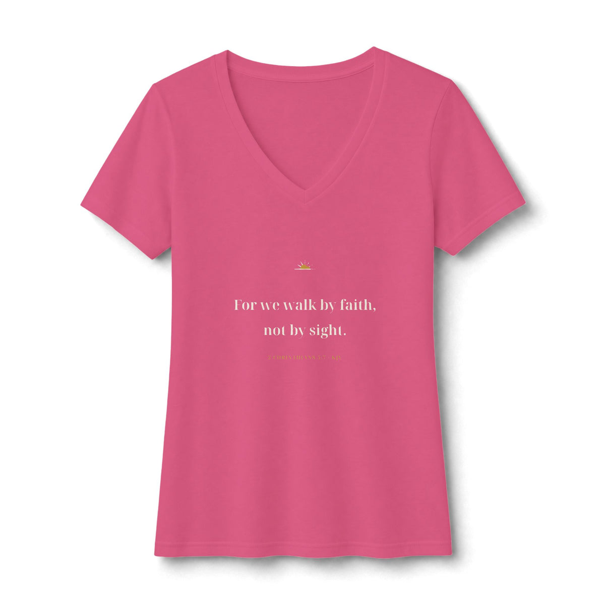 Walk By Faith V-Neck Tee — Talitha Thread Co.