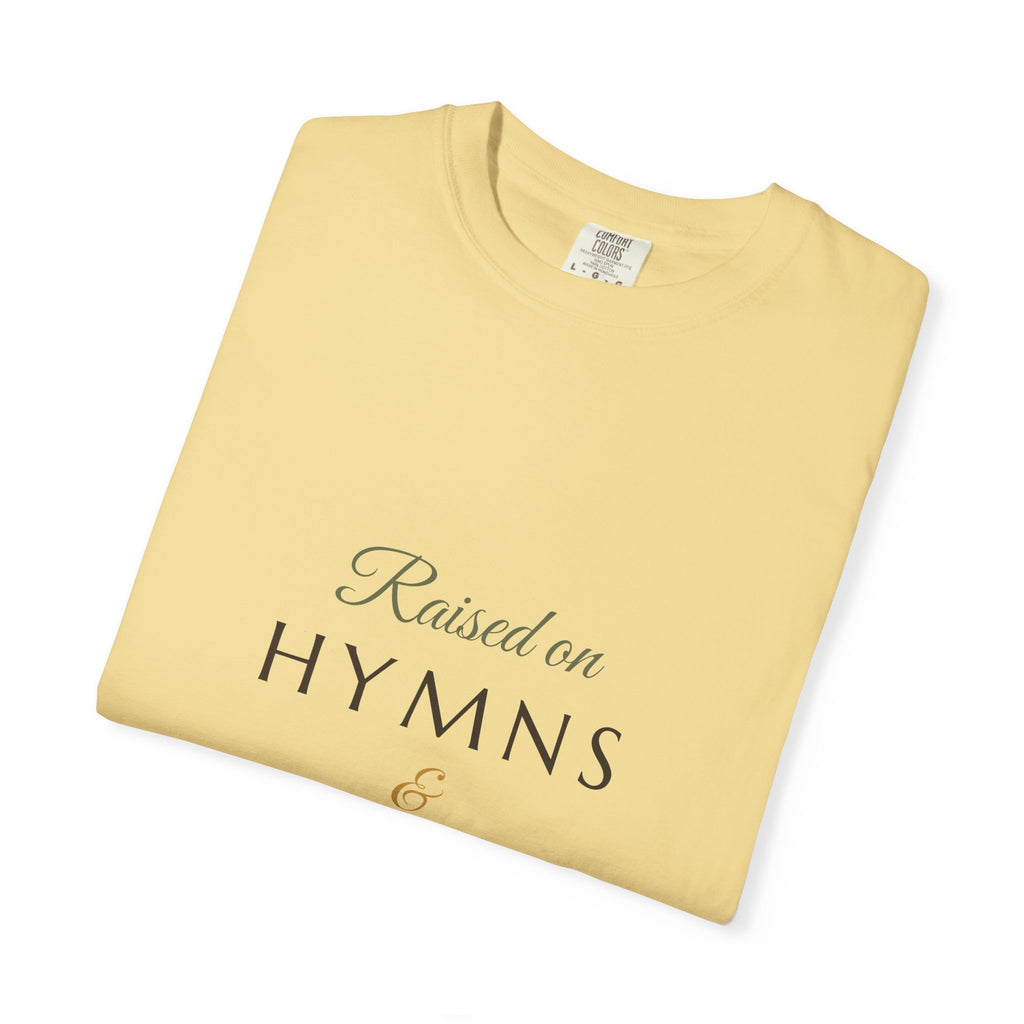 Southern Soul — Raised on Hymns & Home Cooking Tee — Talitha Thread Co.