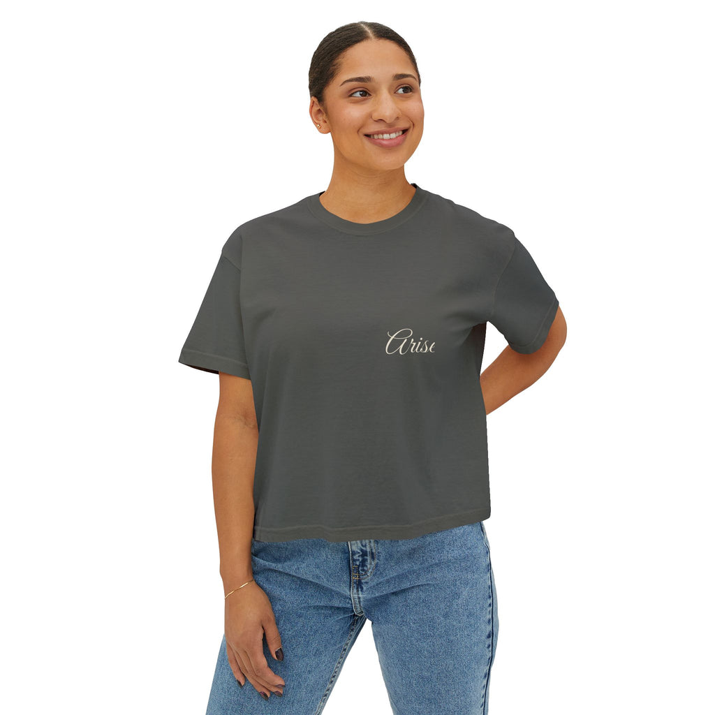 Arise. Badge Women's Boxy Tee — Talitha Thread Co.