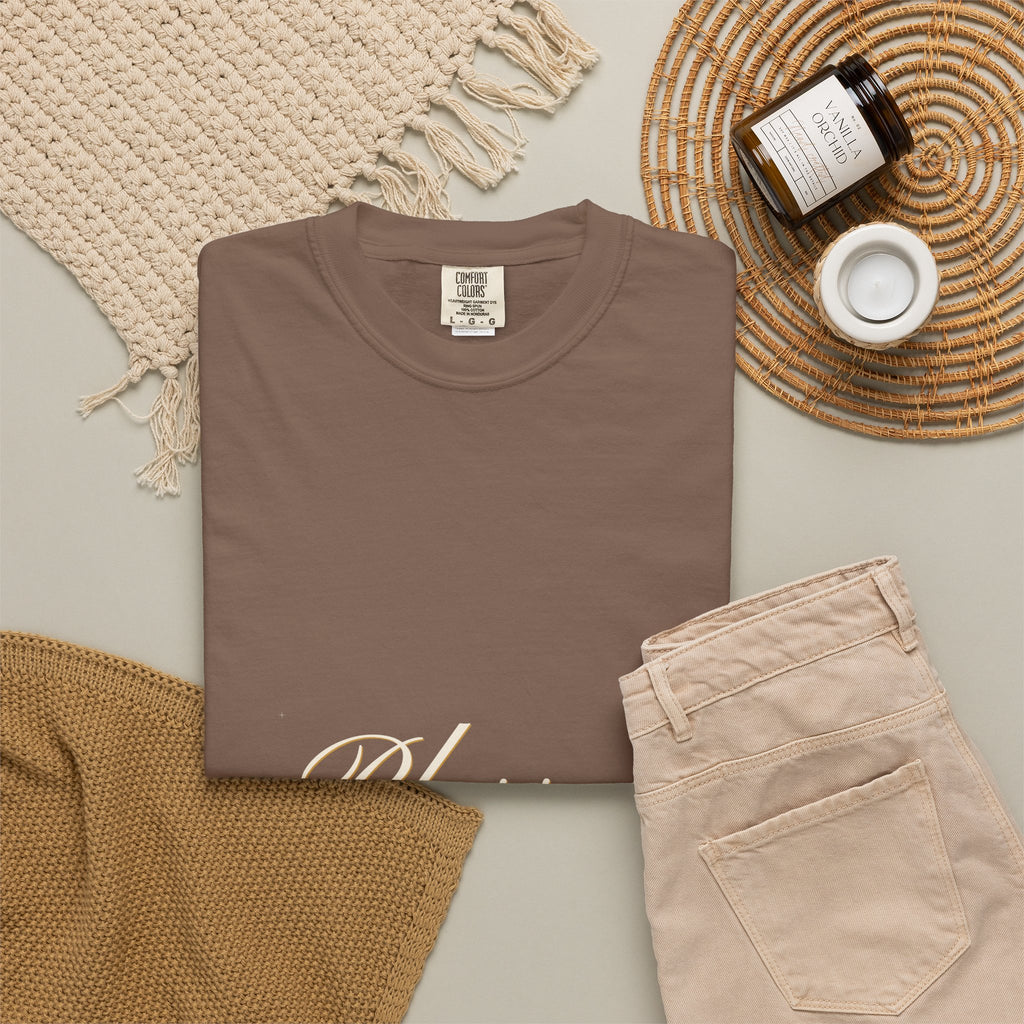 Blessed — Copperplate Hand Tee — Talitha Thread Co.
