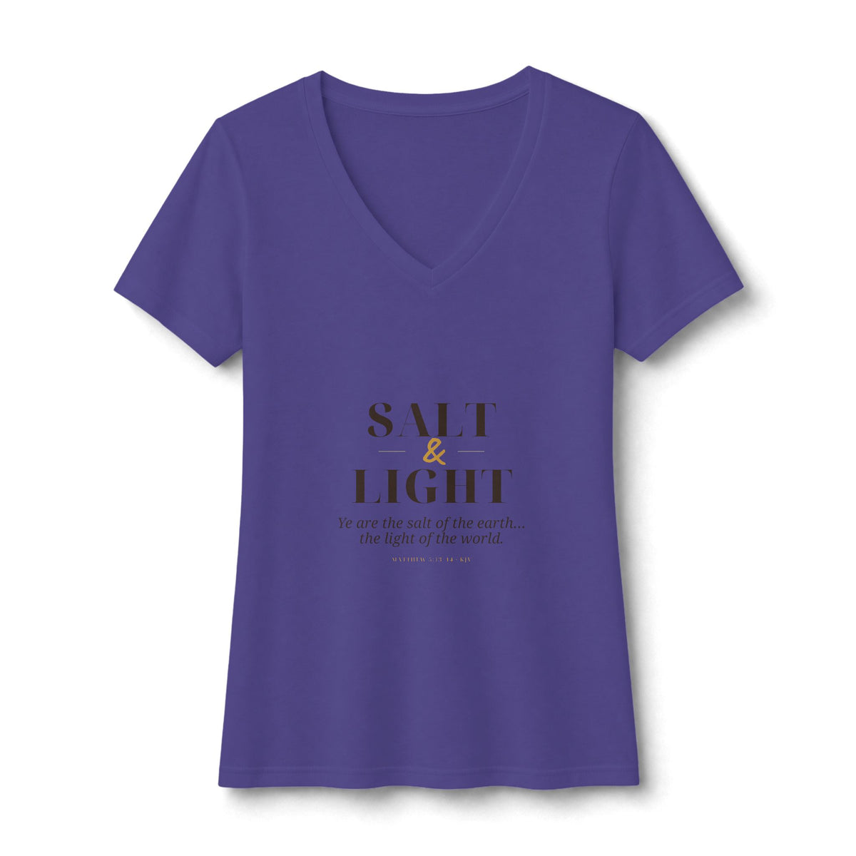 Salt & Light V-Neck Tee — Talitha Thread Co.