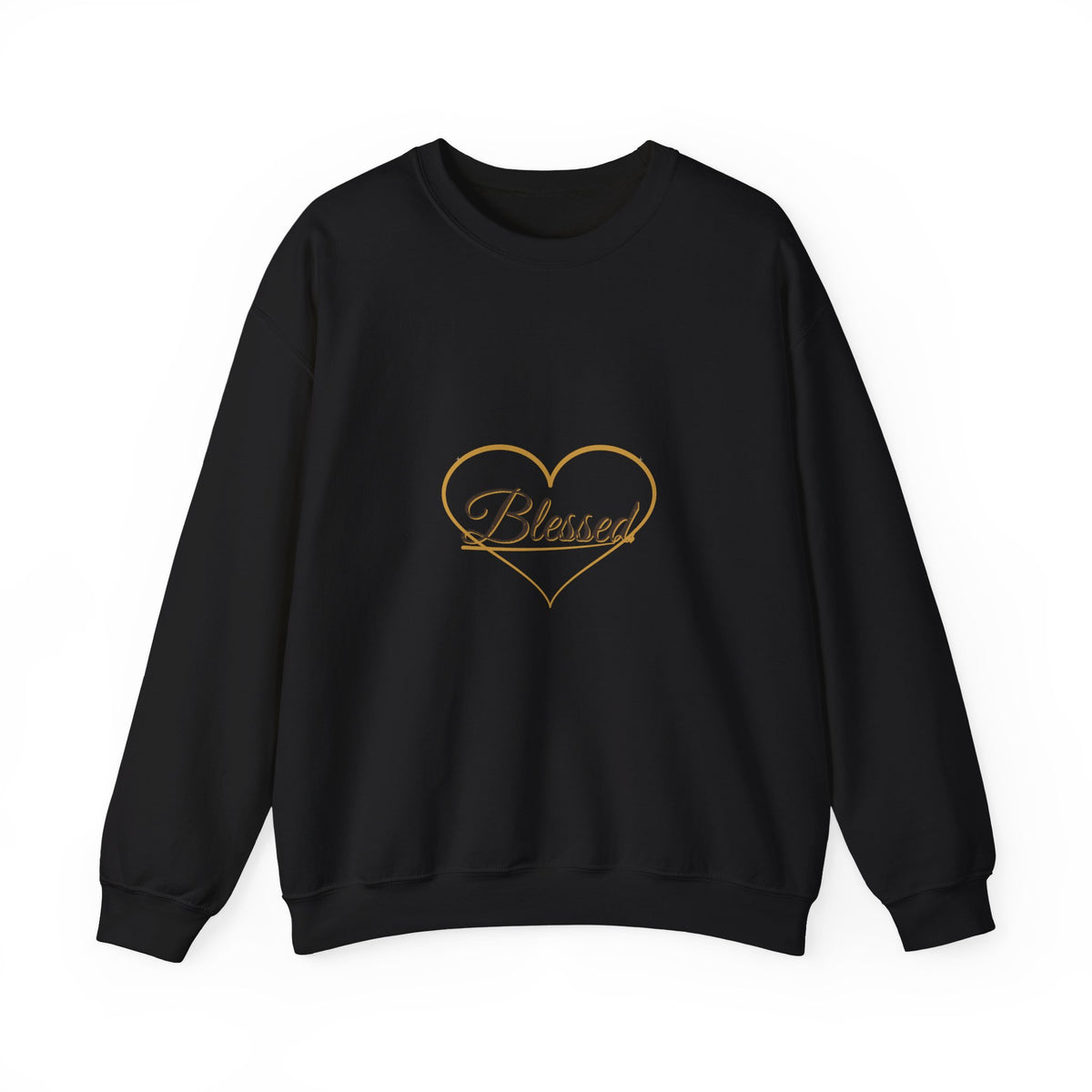 Blessed Heart Script Crewneck Sweatshirt