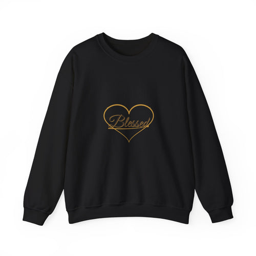 Blessed Heart Script Crewneck Sweatshirt