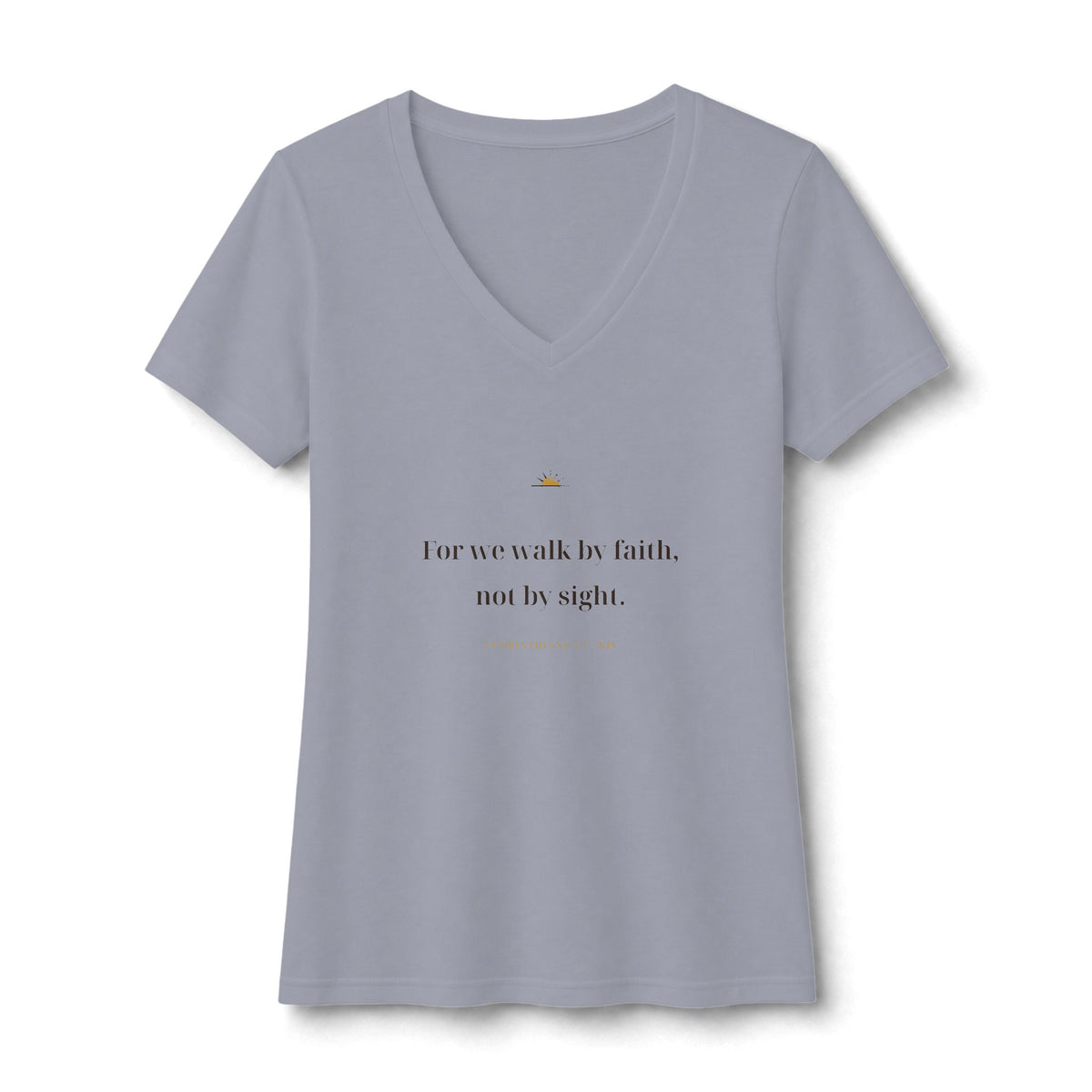 Walk By Faith V-Neck Tee — Talitha Thread Co.