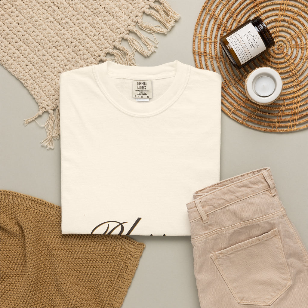 Blessed — Copperplate Hand Tee — Talitha Thread Co.