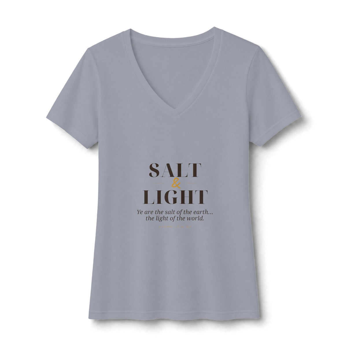 Salt & Light V-Neck Tee — Talitha Thread Co.