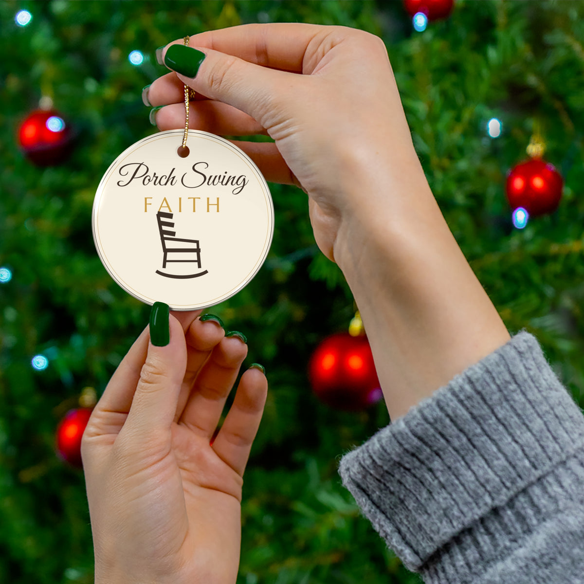 Porch Swing Faith Ornament