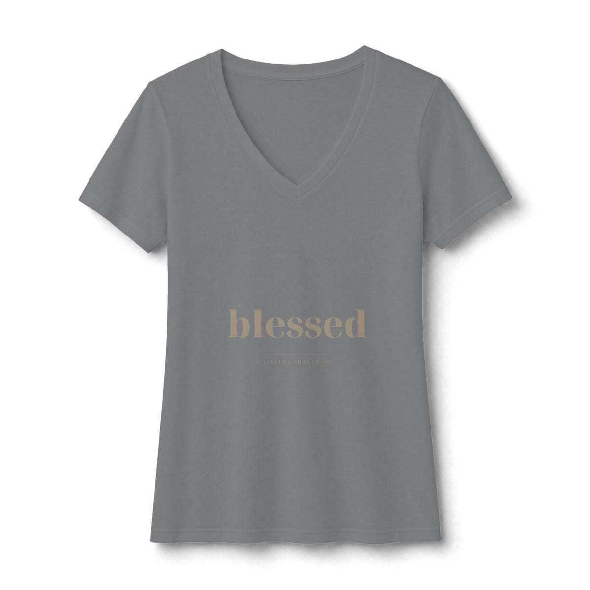 Blessed V-Neck Tee — Talitha Thread Co.