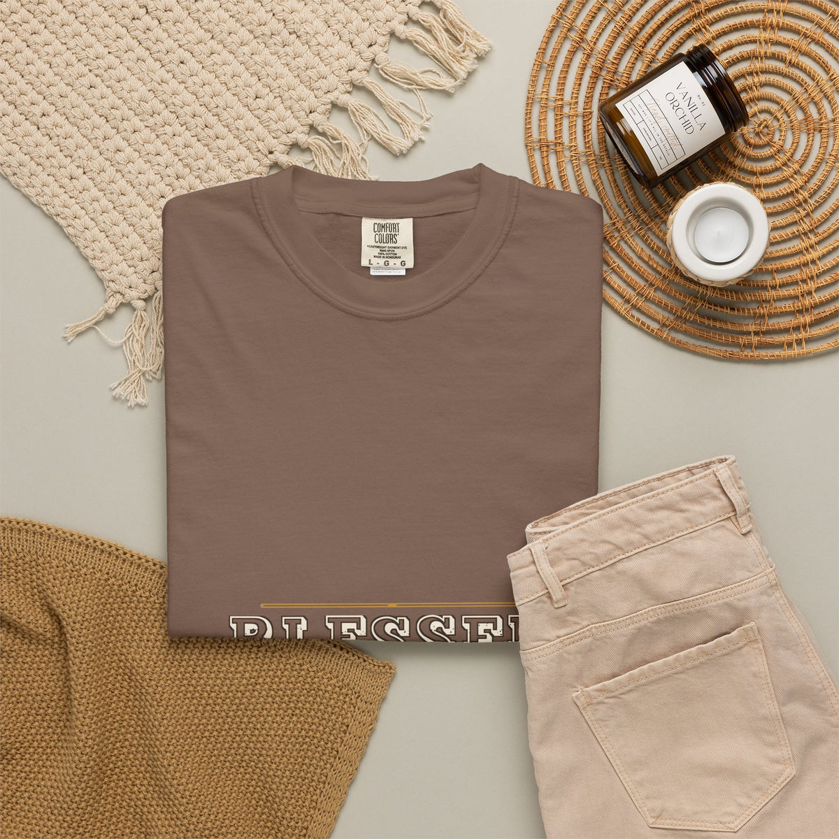 Blessed — Engraved Tuscan Caps Tee — Talitha Thread Co.