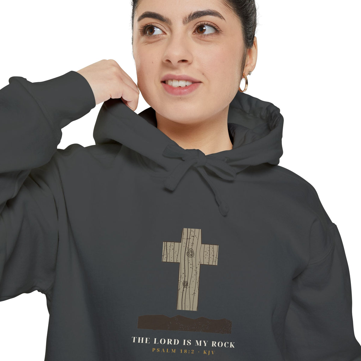 Rustic Cross Hoodie — faith apparel by Talitha Thread Co.