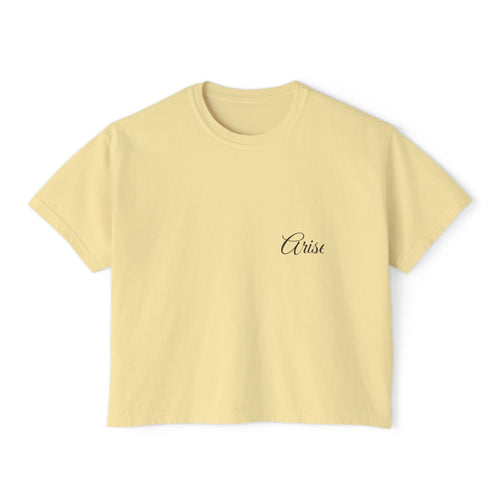 Arise. Badge Women's Boxy Tee — Talitha Thread Co.