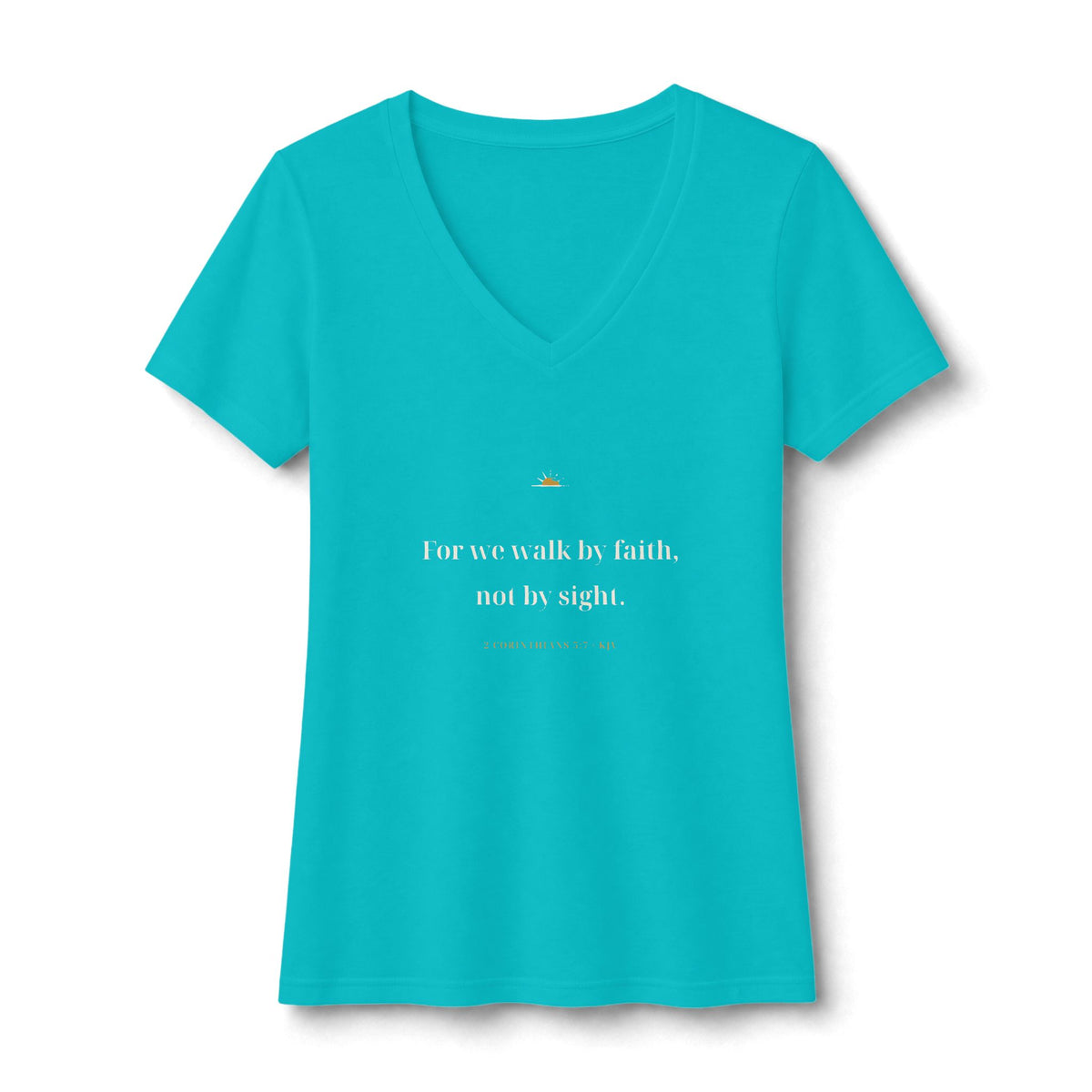 Walk By Faith V-Neck Tee — Talitha Thread Co.