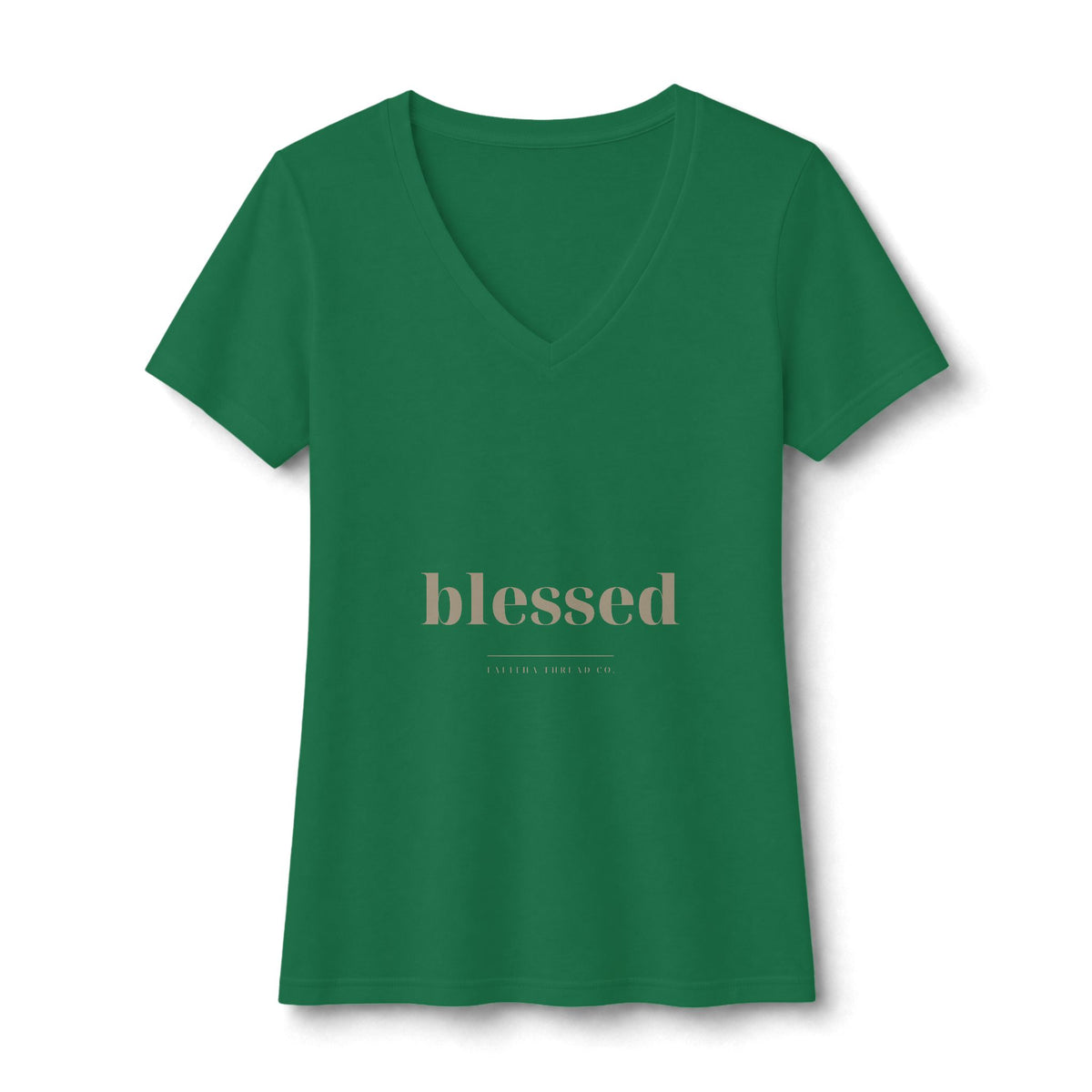 Blessed V-Neck Tee — Talitha Thread Co.