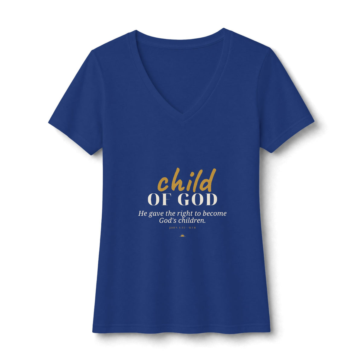 Child Of God V-Neck Tee — Talitha Thread Co.
