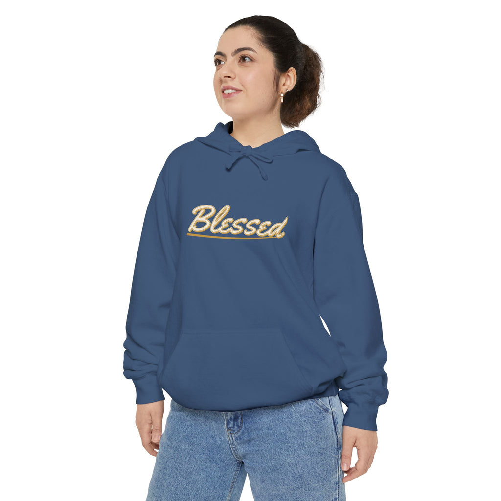 Blessed — Brush Sign Hand Hoodie — faith apparel by Talitha Thread Co.