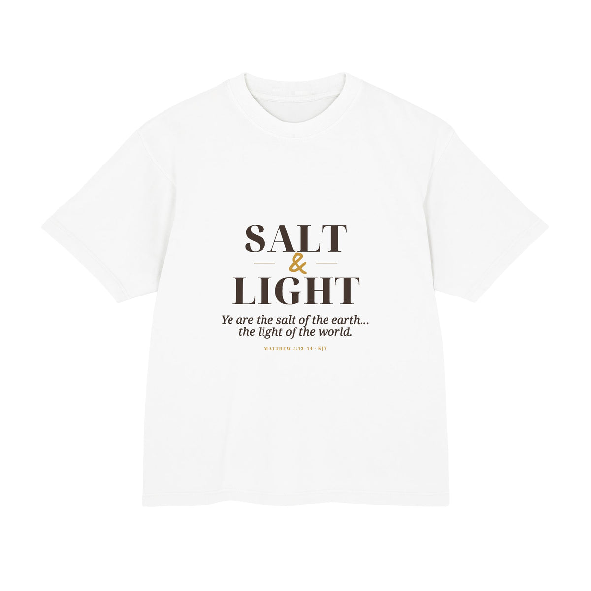 Salt & Light Heavyweight Tee — Talitha Thread Co.