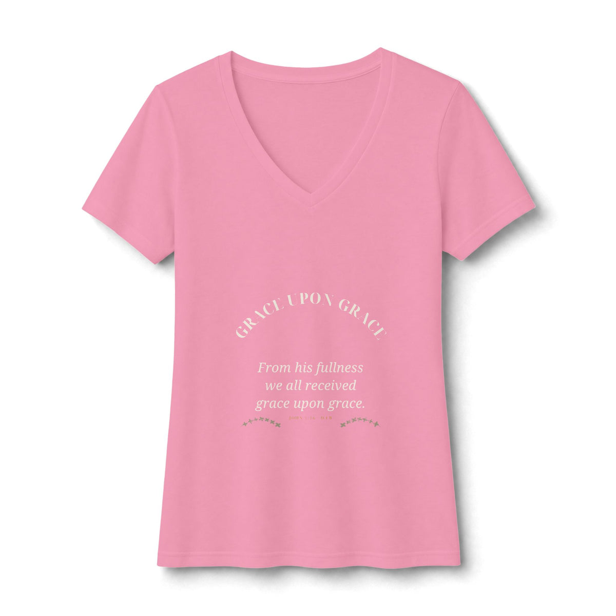 Grace Upon Grace V-Neck Tee — Talitha Thread Co.