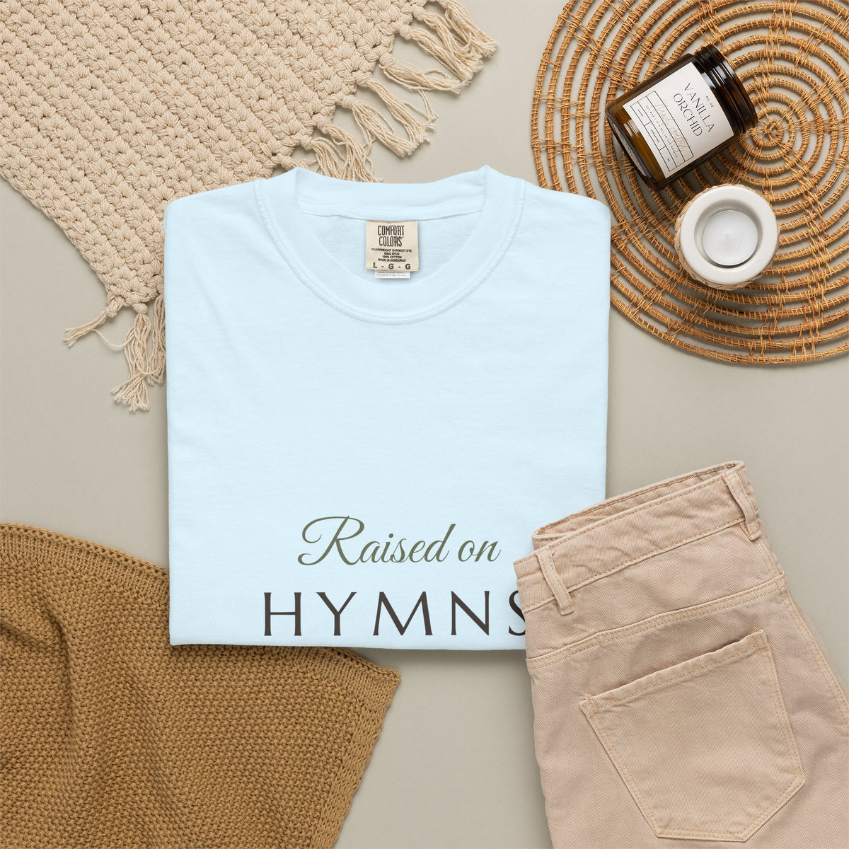 Southern Soul — Raised on Hymns & Home Cooking Tee — Talitha Thread Co.