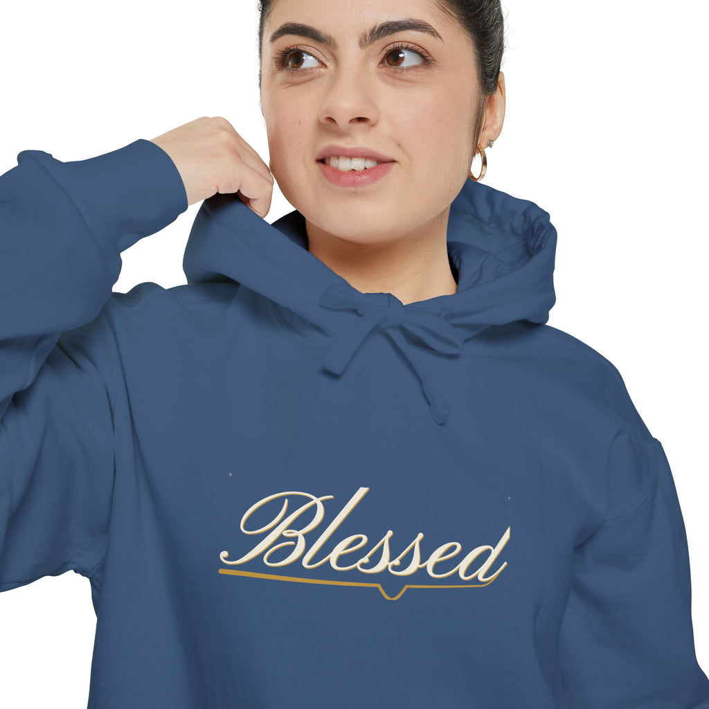 Blessed — Copperplate Hand Hoodie — faith apparel by Talitha Thread Co.