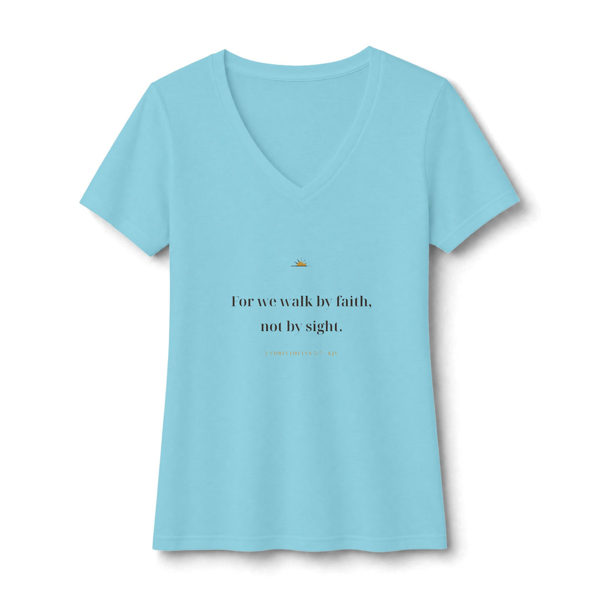 Walk By Faith V-Neck Tee — Talitha Thread Co.