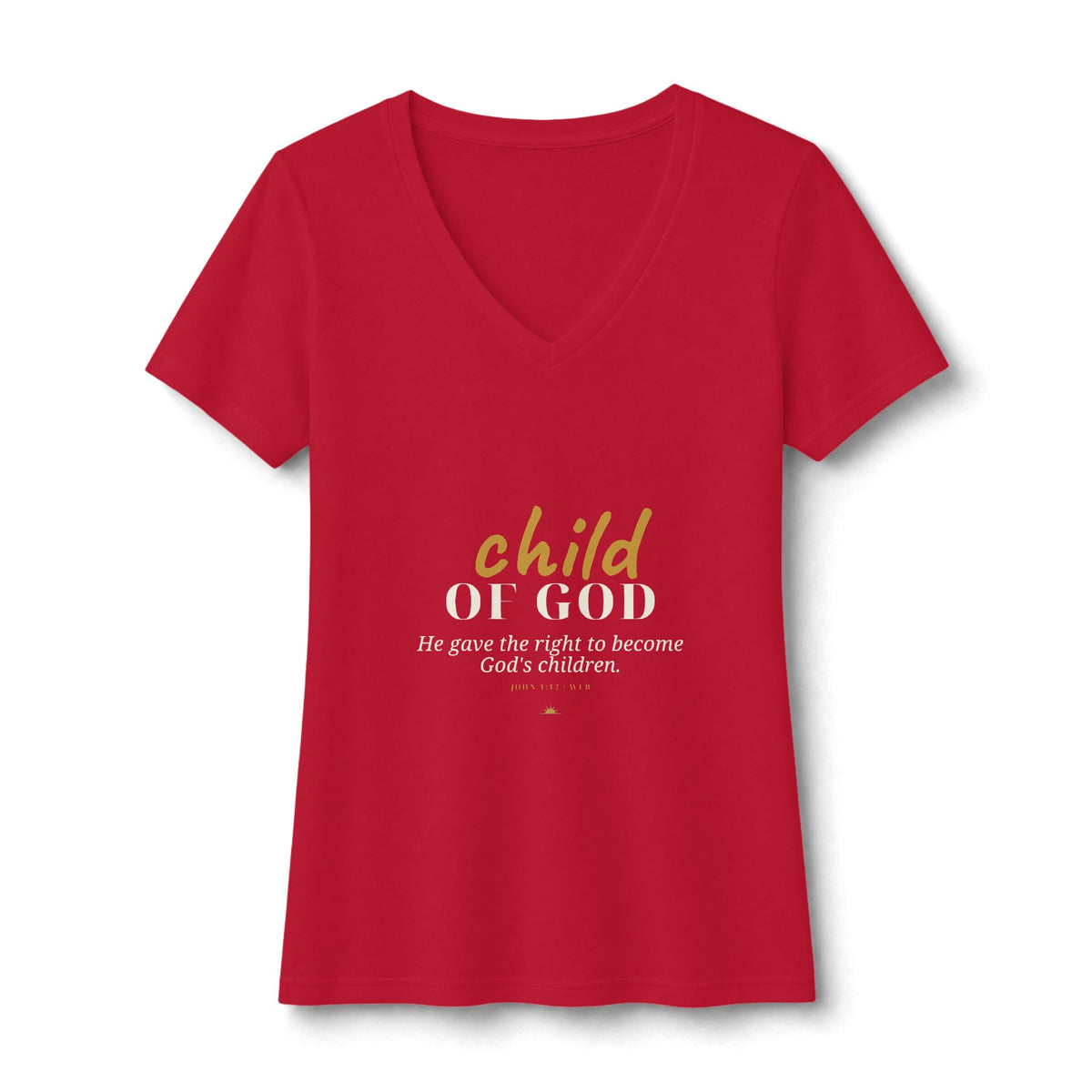 Child Of God V-Neck Tee — Talitha Thread Co.