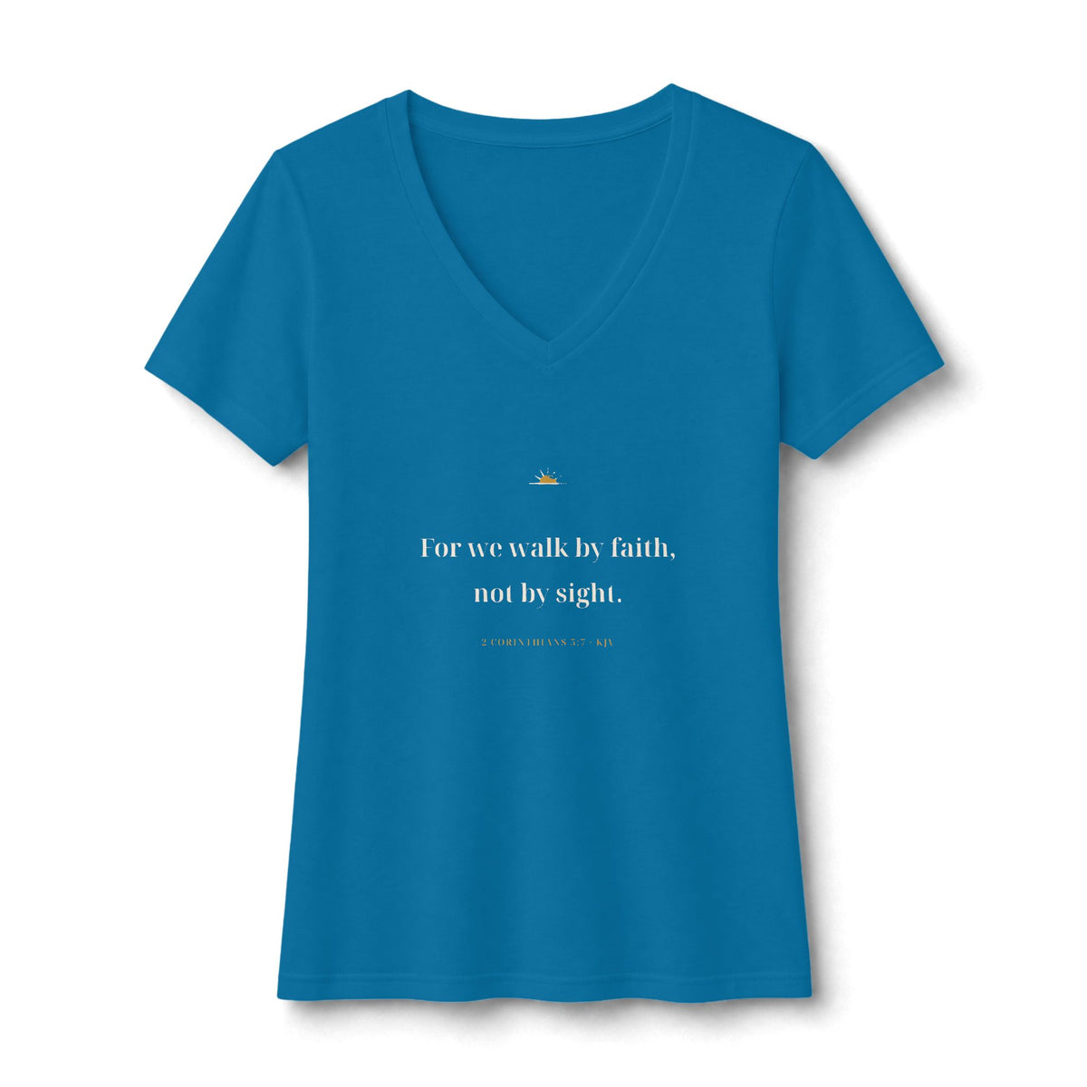 Walk By Faith V-Neck Tee — Talitha Thread Co.