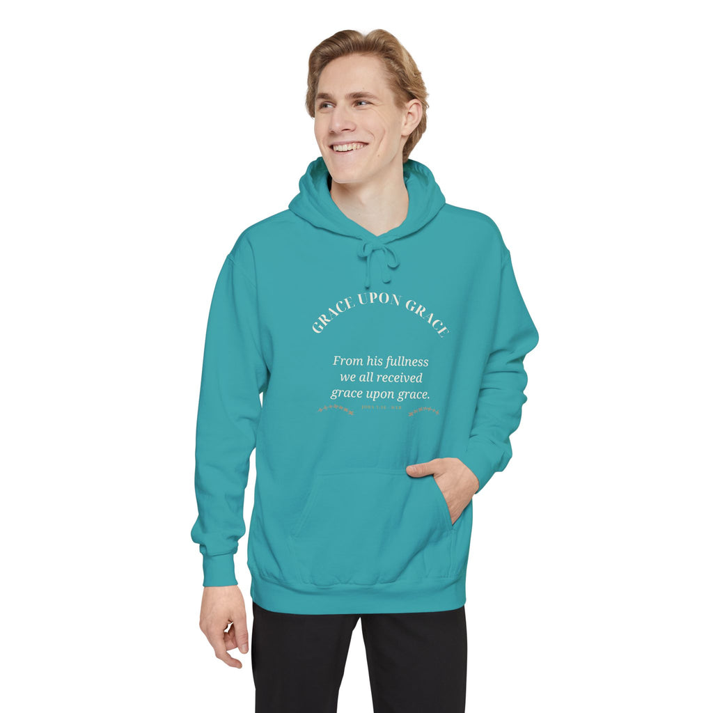 Grace Upon Grace Hoodie — faith apparel by Talitha Thread Co.