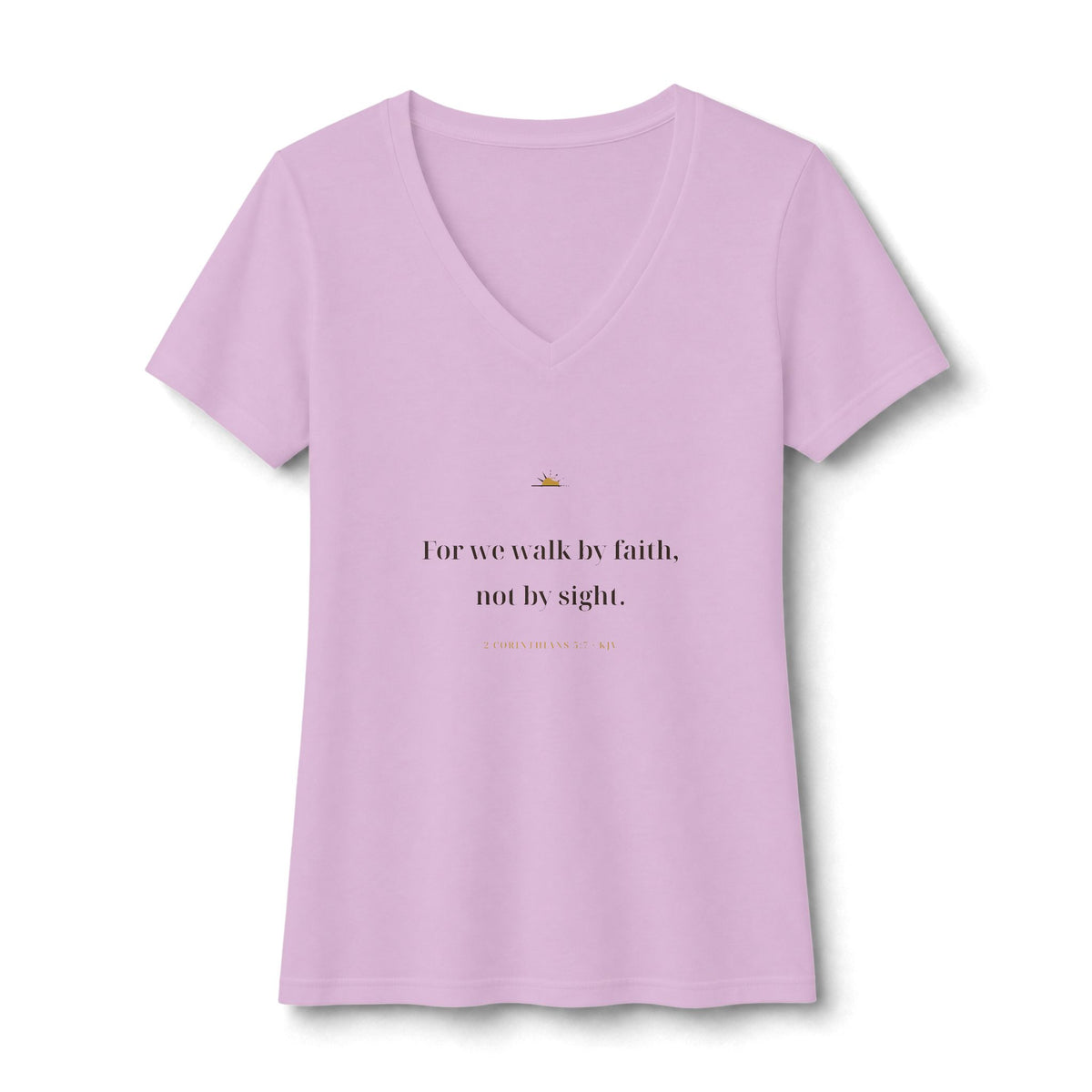 Walk By Faith V-Neck Tee — Talitha Thread Co.