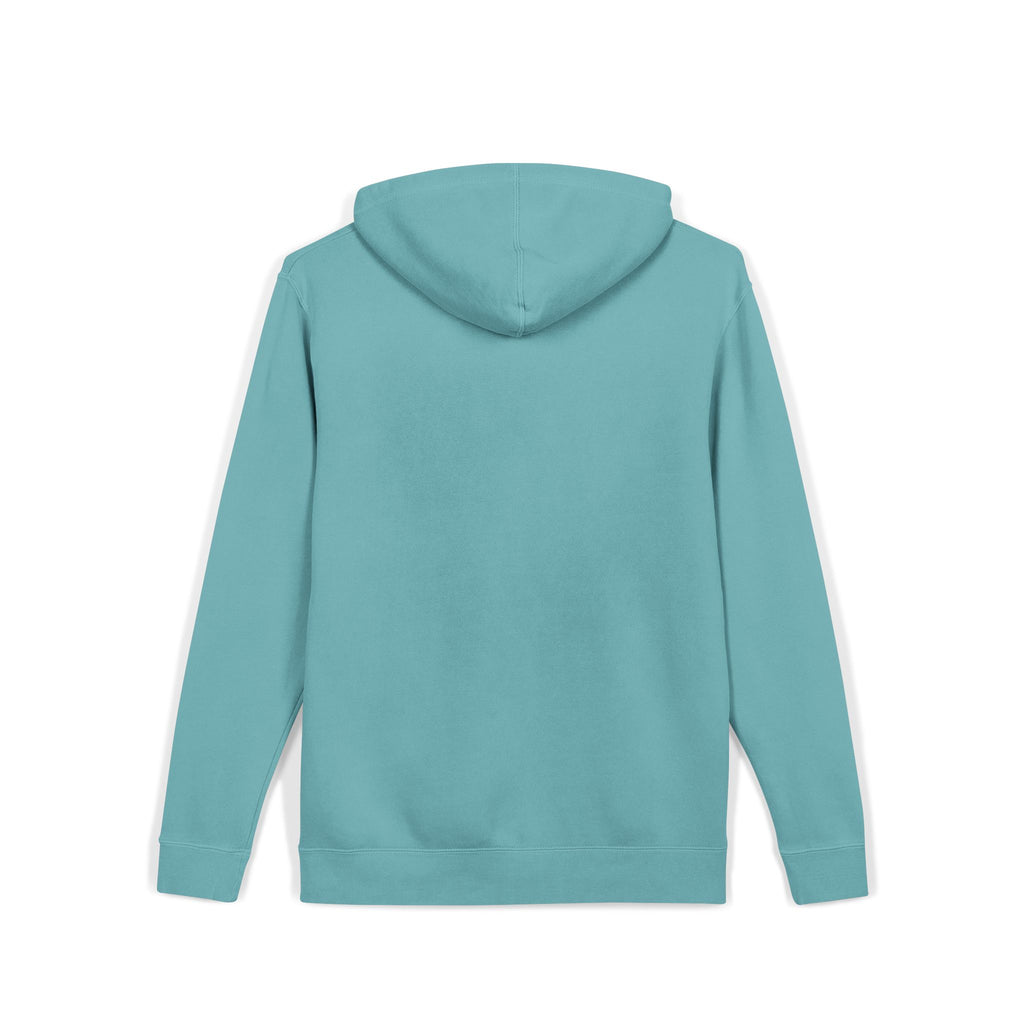 Blessed — Heart Script Pigment-Dyed Hoodie — Talitha Thread Co.