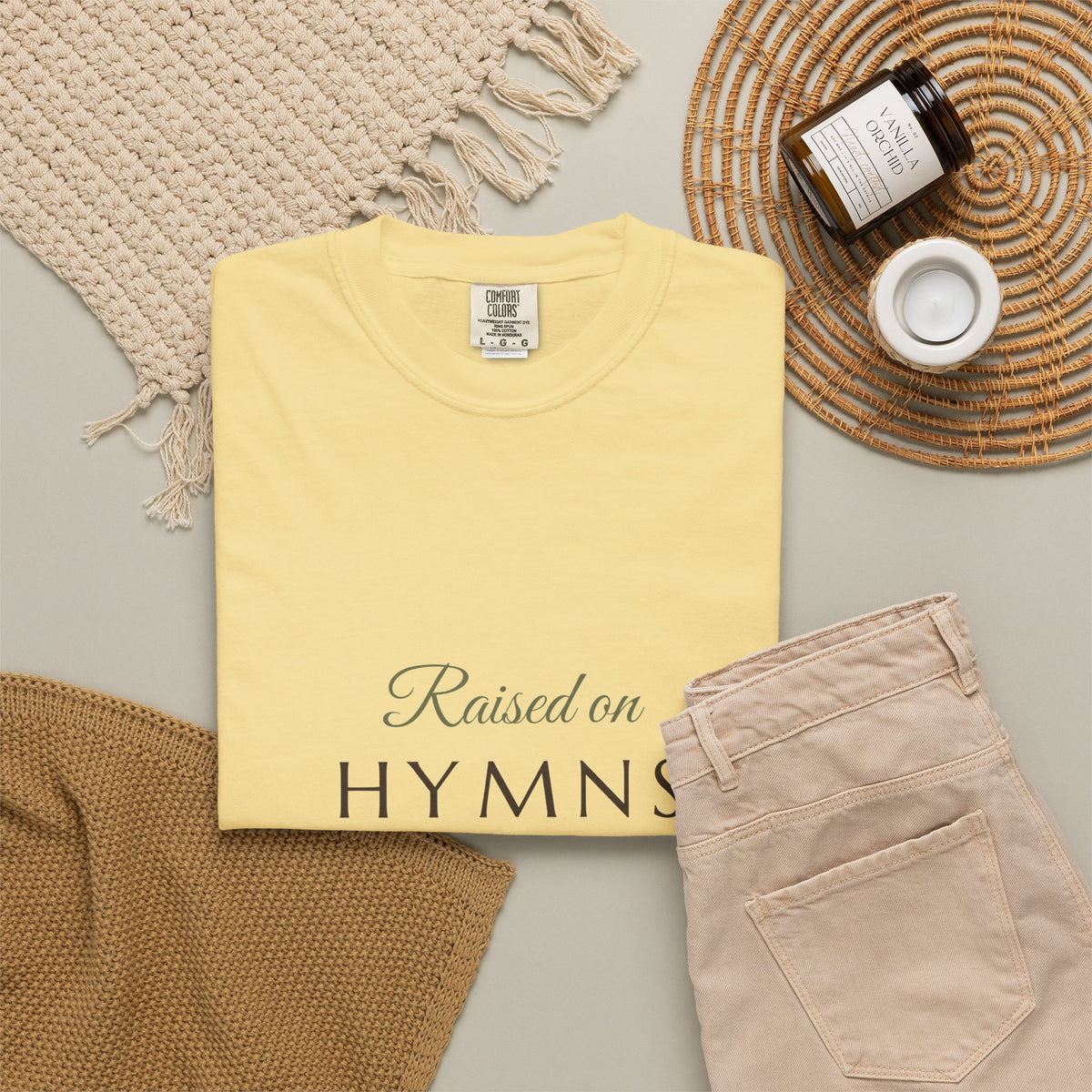 Southern Soul — Raised on Hymns & Home Cooking Tee — Talitha Thread Co.