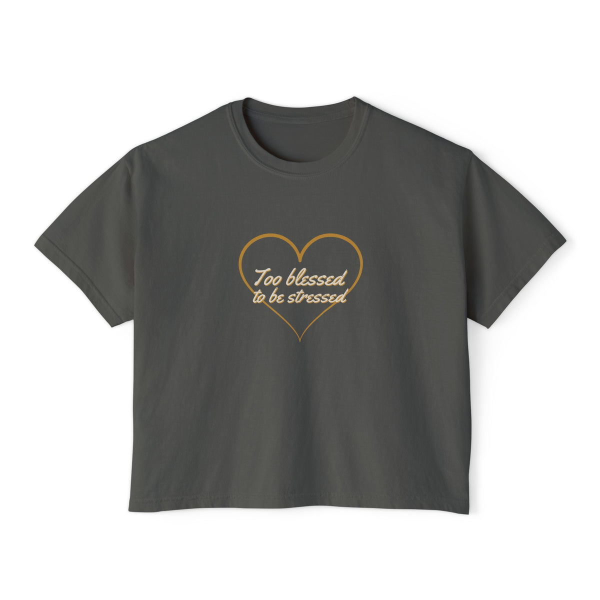 Heart Script Women's Boxy Tee — Talitha Thread Co.