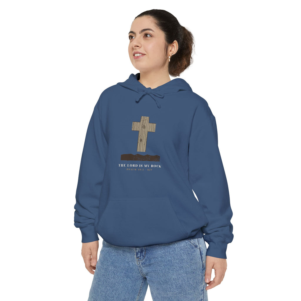 Rustic Cross Hoodie — faith apparel by Talitha Thread Co.