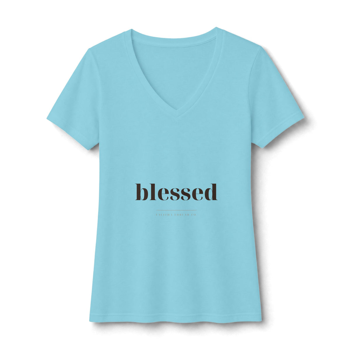 Blessed V-Neck Tee — Talitha Thread Co.